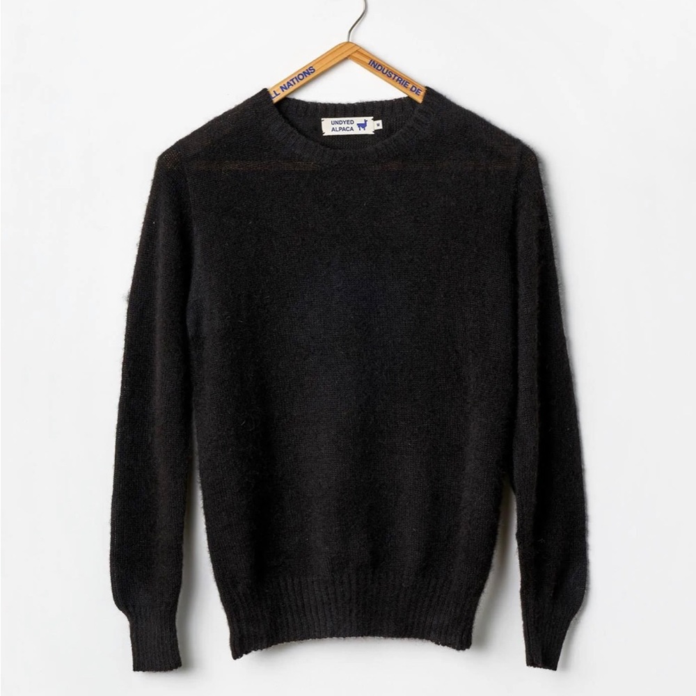 Industry of All Nations Black Super Sweatshirt (Iron dyed)